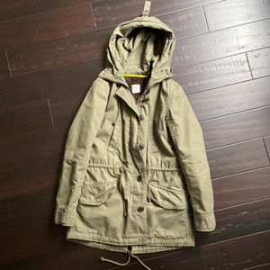 Green utility jacket